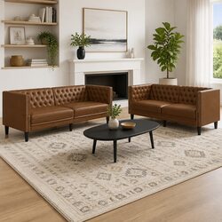 2-Piece Chesterfield Sofa Set Specifications and Details