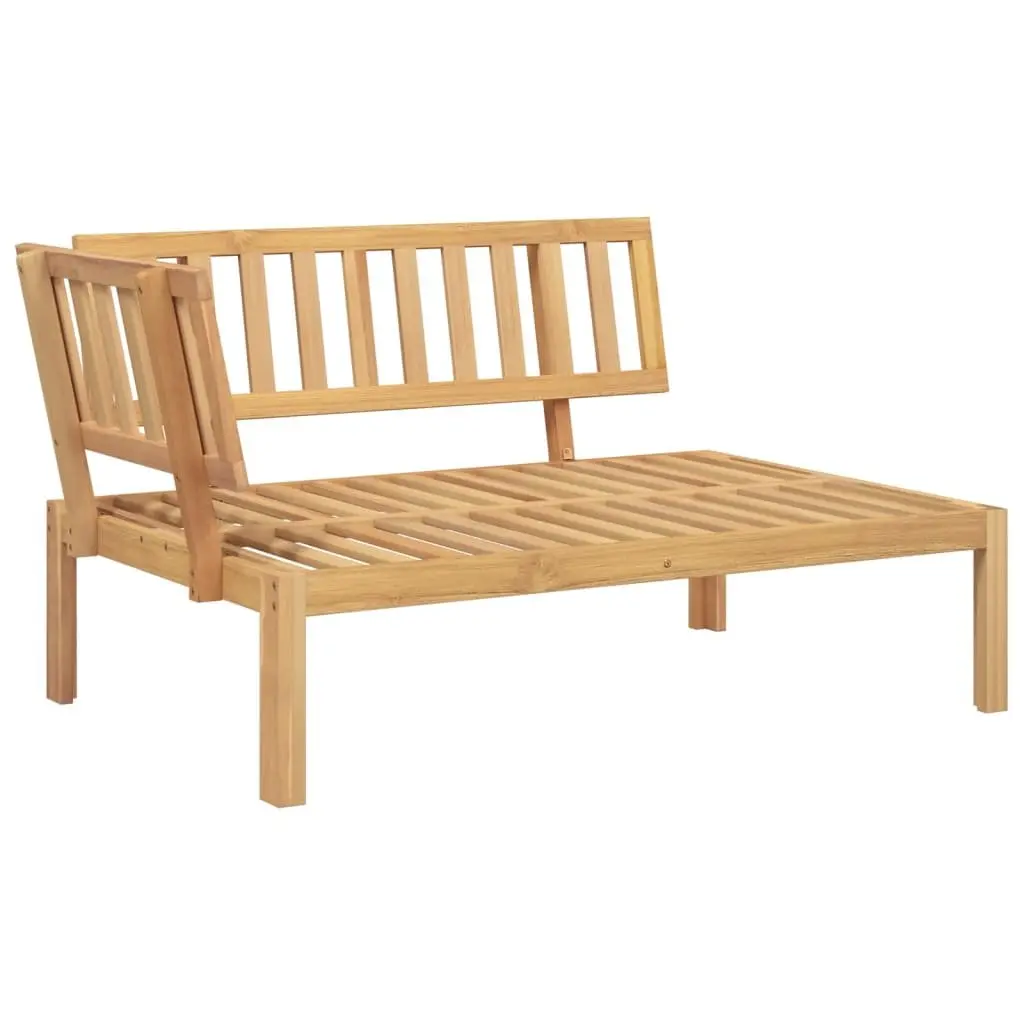 Outdoor Sectional Corner Sofa 2 pcs Solid Wood Garden Patio Lounge Seating