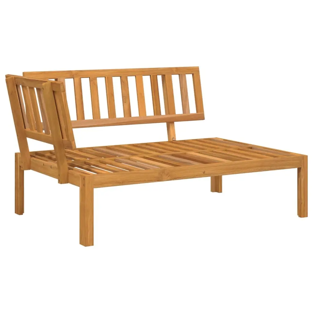 Outdoor Sectional Sofa Set 3 Piece Garden Pallet Furniture Solid Wood Acacia