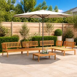 5-Piece Modular Pallet Outdoor Sofa Set