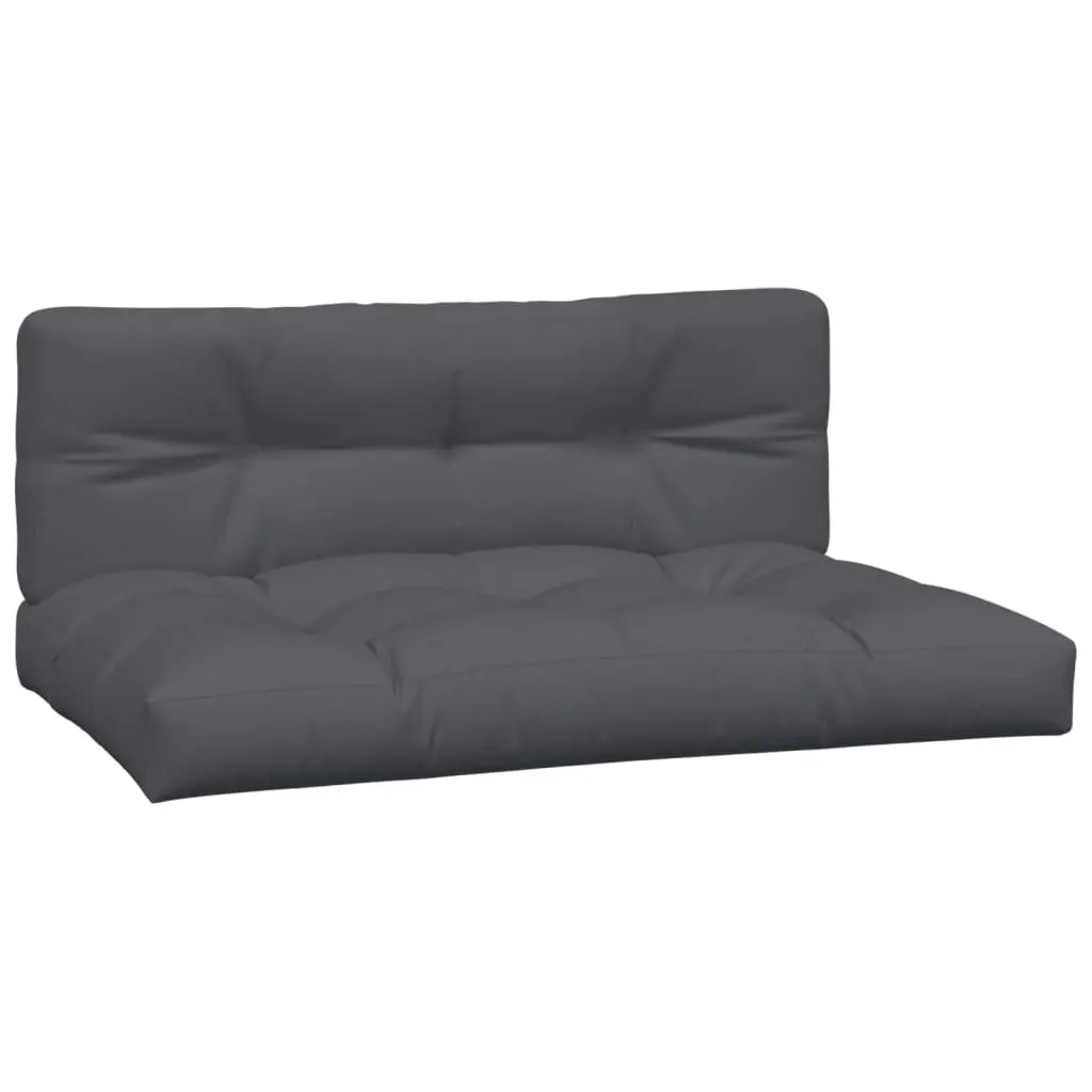 Garden Pallet Middle Sofas with Cushions 2pc Outdoor Seating Wood Lounge Set
