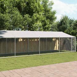 Specifications of Grey Outdoor Dog Cage with Roof and Door