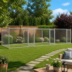 Specifications of Grey Outdoor Dog Cage 6x2x1.5m