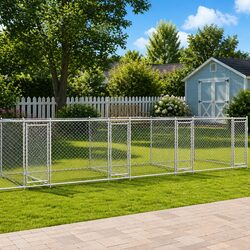 Dimensions and Specs of a Grey Galvanised Steel Dog Cage