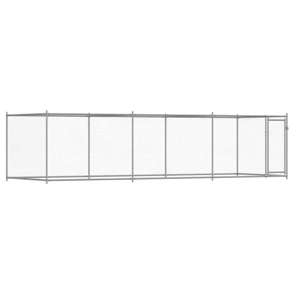 Pet Enclosure with Heavy-Duty Grey Steel Mesh