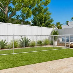 Dog Cage Specifications: 10x2x1.5m Grey Steel Structure