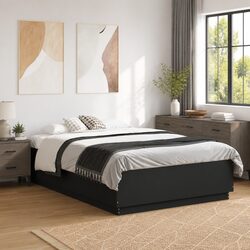 Black Bed Frame 135x190cm Dimensions, Materials, Features