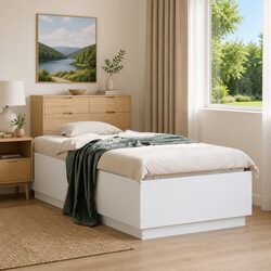 Specifications of White Bed Frame 90x190 cm with Slats