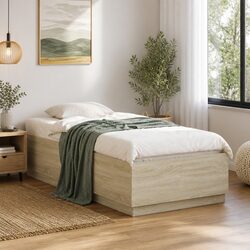 Specifications of Sonoma Oak Bed Frame 90x190 cm