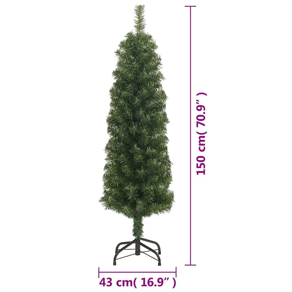 Artificial Christmas Tree Indoor Outdoor 150cm Slim