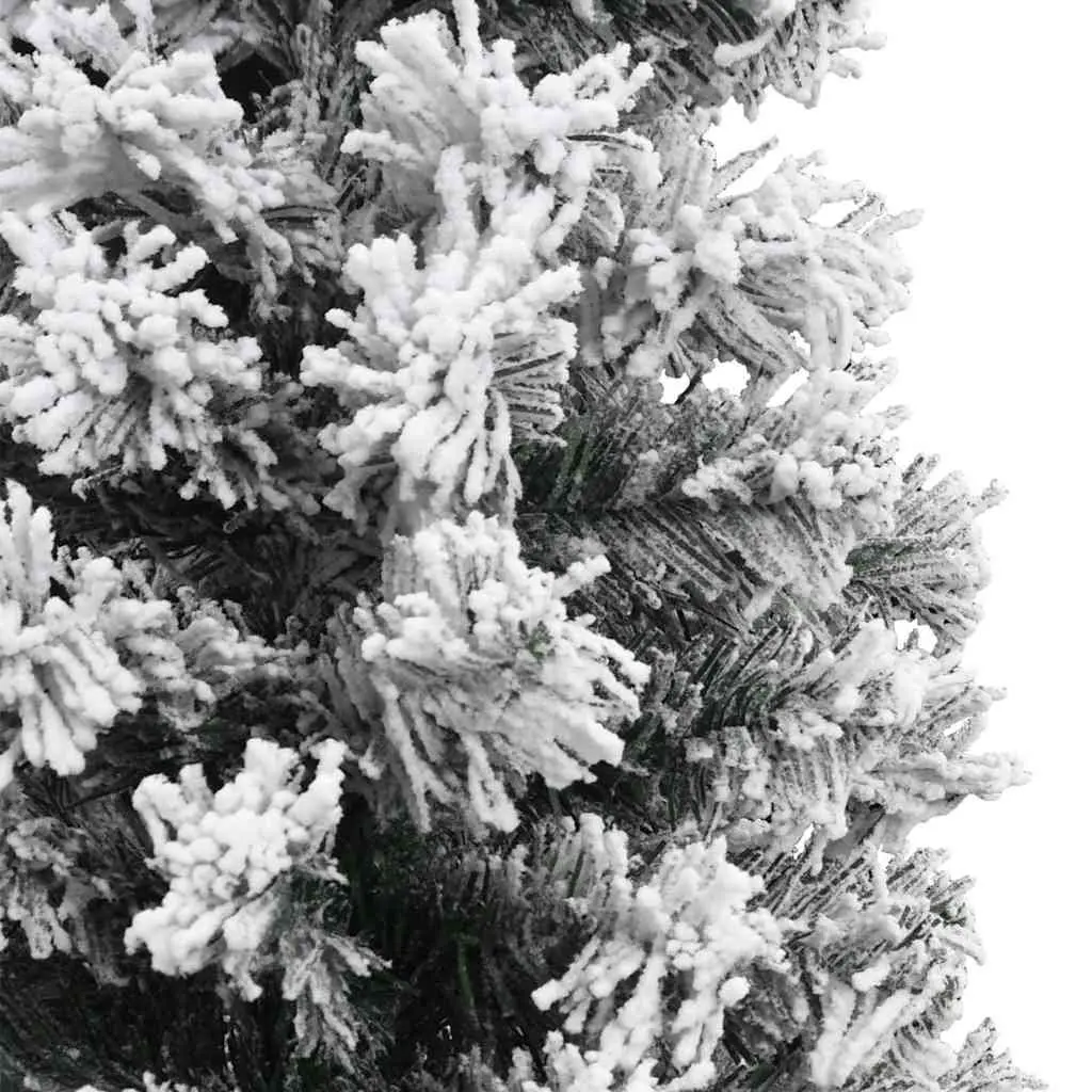 210cm Slim Flocked Christmas Tree