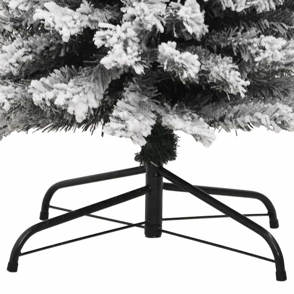 210cm Slim Flocked Christmas Tree
