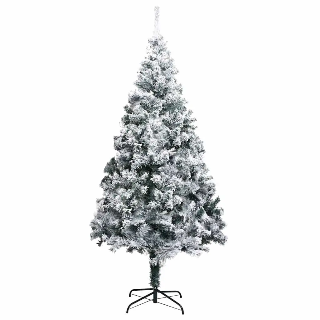 180cm Green Flocked Christmas Tree