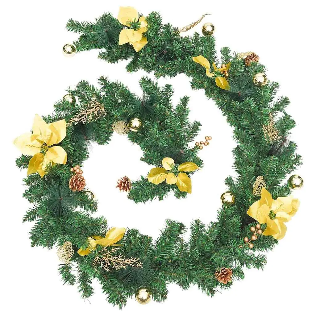 Christmas Garland with LED Lights 2.7m