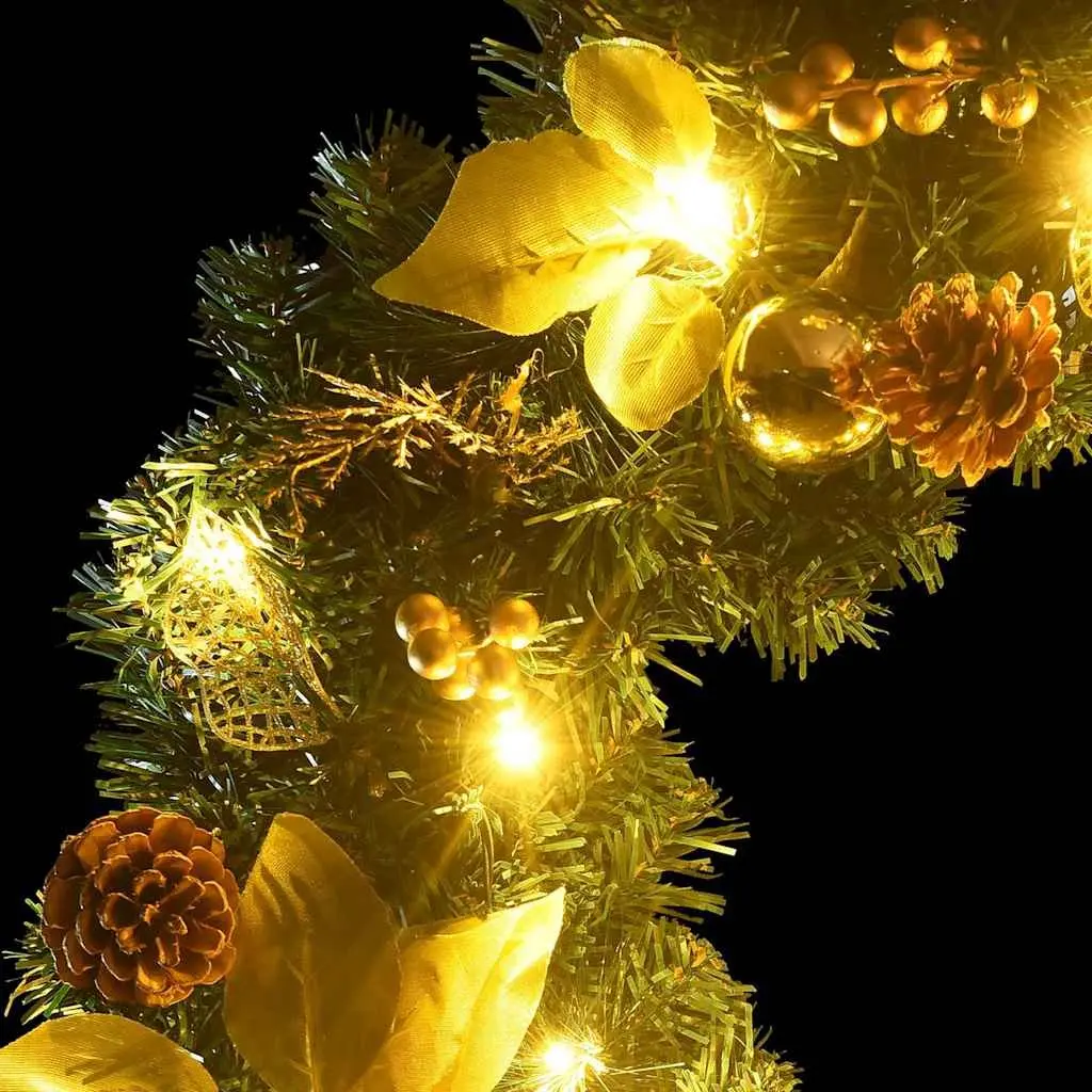 Christmas Garland with LED Lights 2.7m