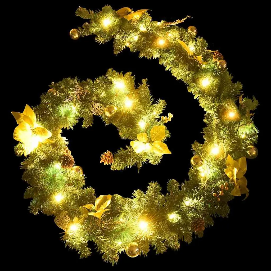 Christmas Garland with LED Lights 2.7m
