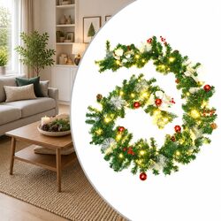 Christmas Garland Specifications: 2.7m LED Decoration