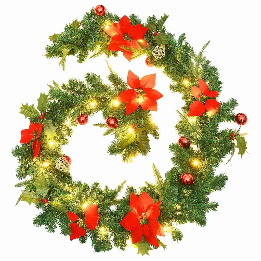Christmas Garland Indoor Outdoor 2.7m