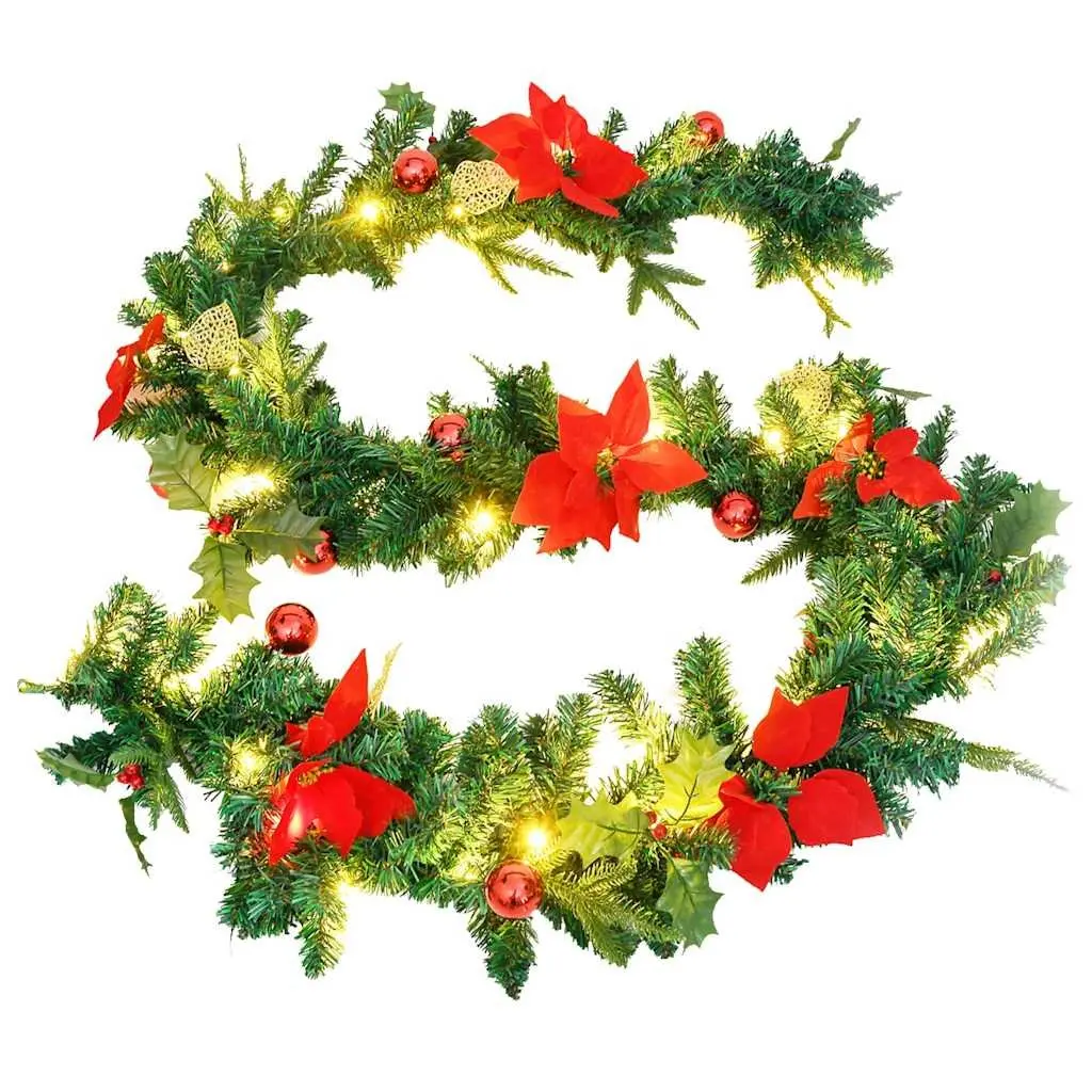 Christmas Garland Indoor Outdoor 2.7m