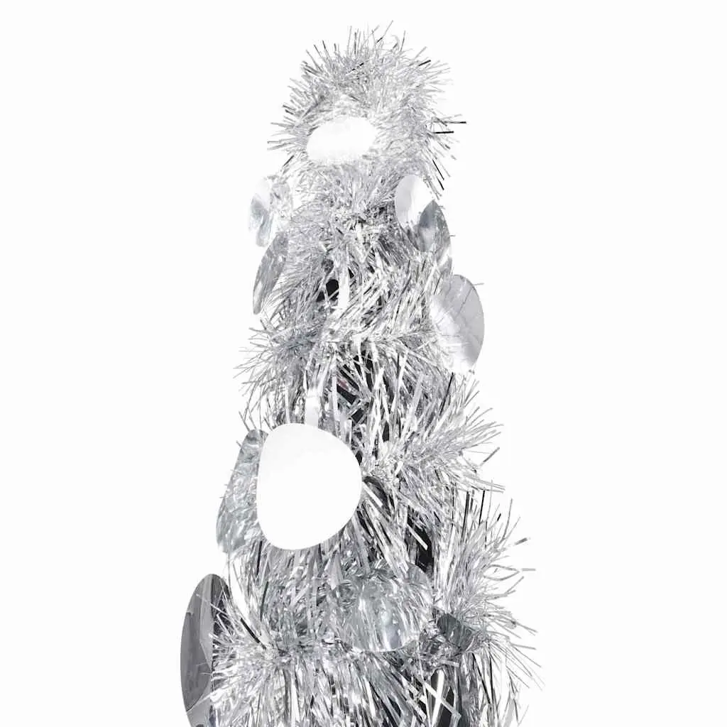 Pop-up Artificial Christmas Tree Indoor Outdoor 150cm Silver