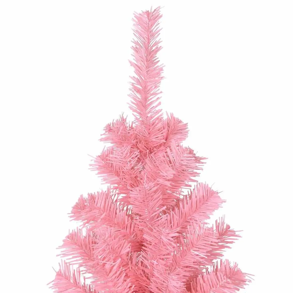 210cm Pink Artificial Christmas Tree with Steel Base