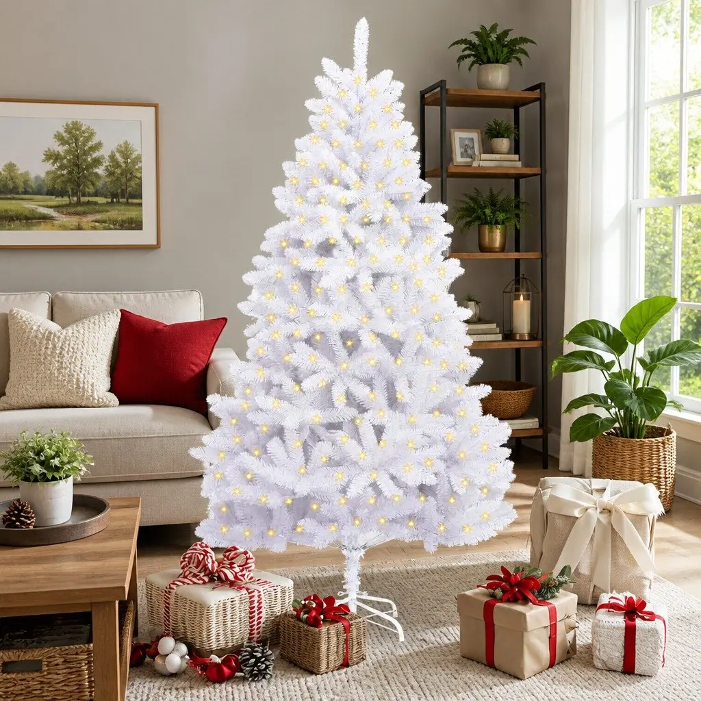 180cm White Artificial Christmas Tree
