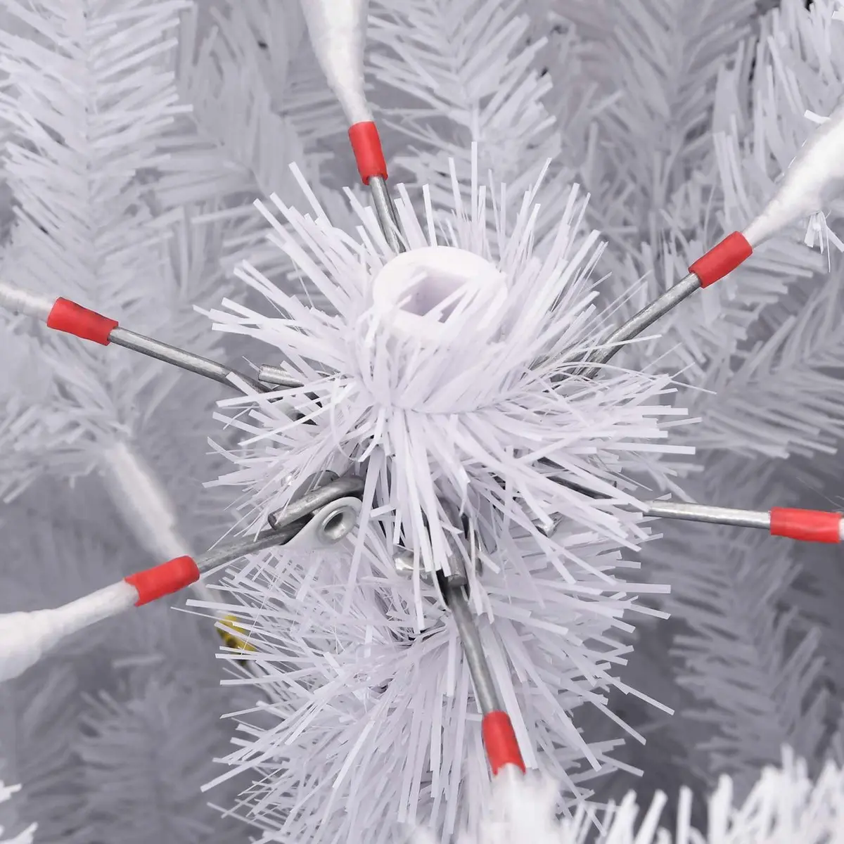 Artificial Christmas Tree White 180cm Living Room Seasonal Decoration