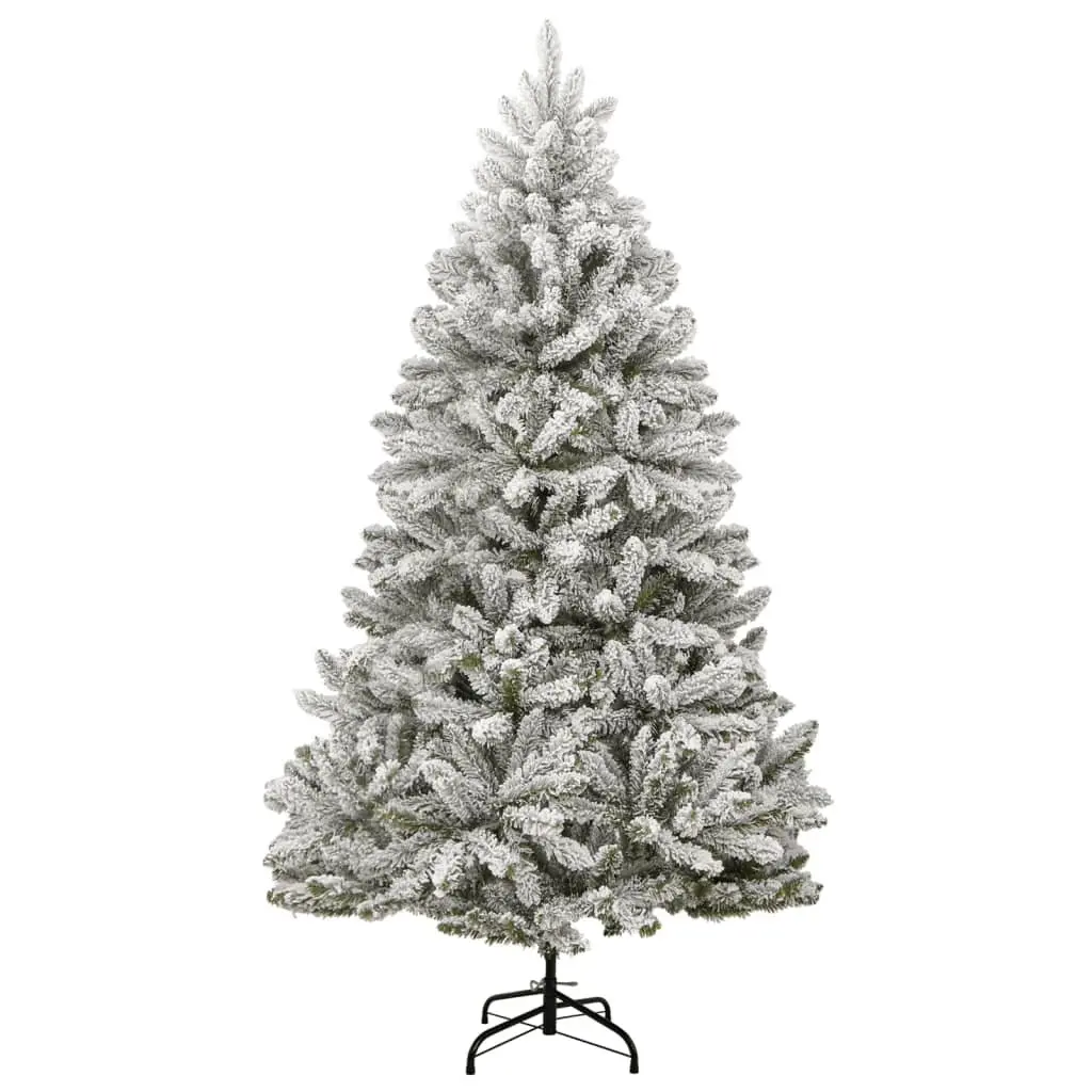210cm Flocked Christmas Tree with LEDs