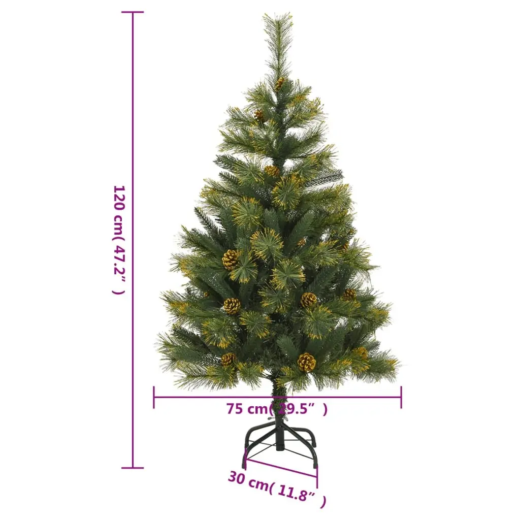 Artificial Christmas Tree for Holiday Decor 120cm with 150 LEDs and 8 Lighting Modes