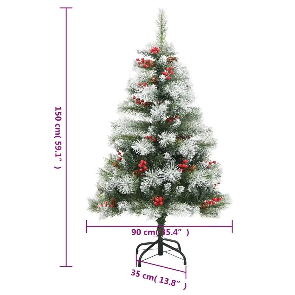 Artificial Christmas Tree for Holiday Decor 150cm with 150 LEDs and 8 Lighting Modes