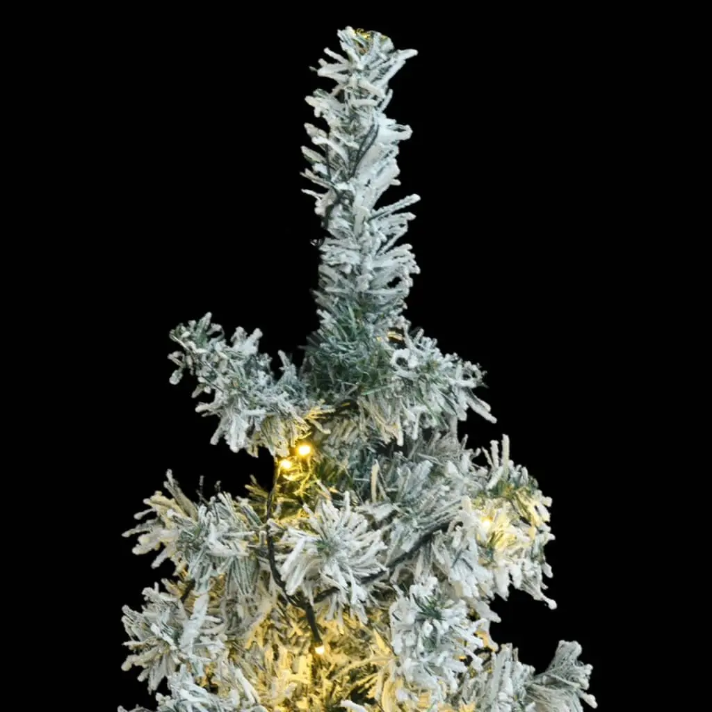 Slim Christmas Tree for Seasonal Decoration 270cm Green White