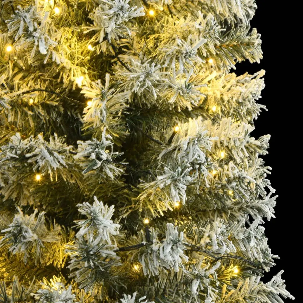 Slim Christmas Tree for Seasonal Decoration 270cm Green White