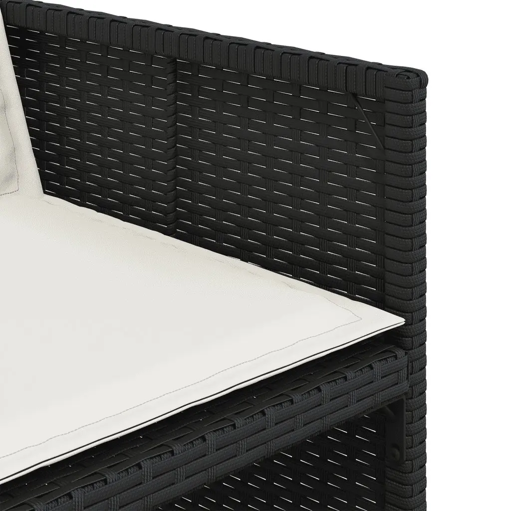 5 Piece Poly Rattan Garden Dining Set