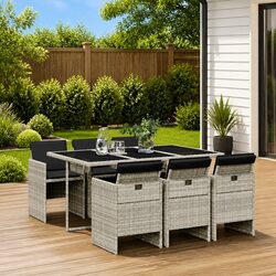 7 Piece Outdoor Dining Set: Specs and Features