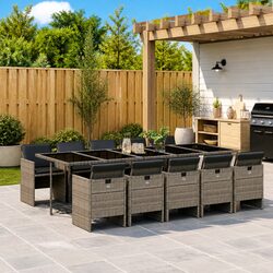 Specifications of 11 Piece Grey Garden Dining Set