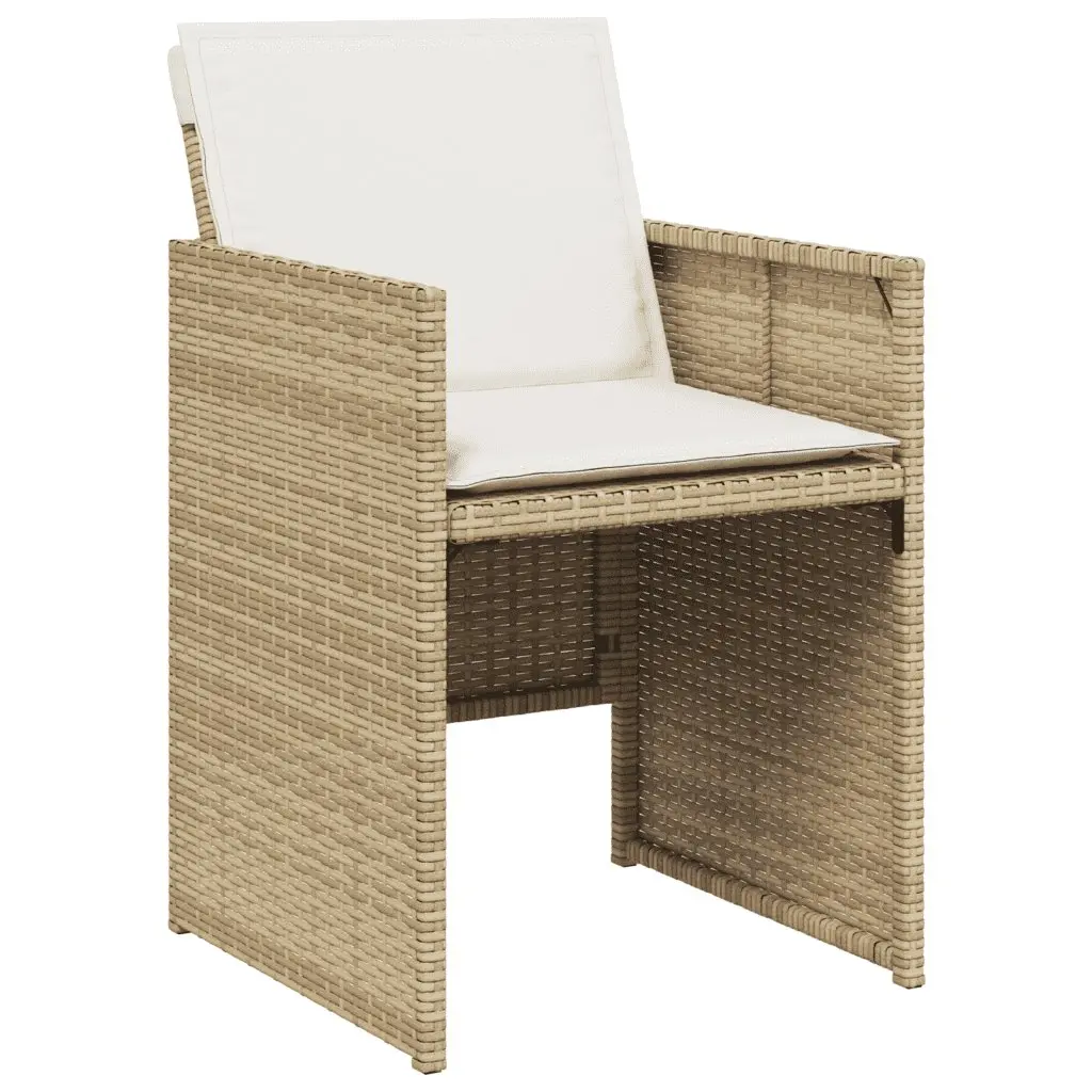 Garden Dining Set 9 Piece Outdoor Furniture Poly Rattan Chairs Table Patio