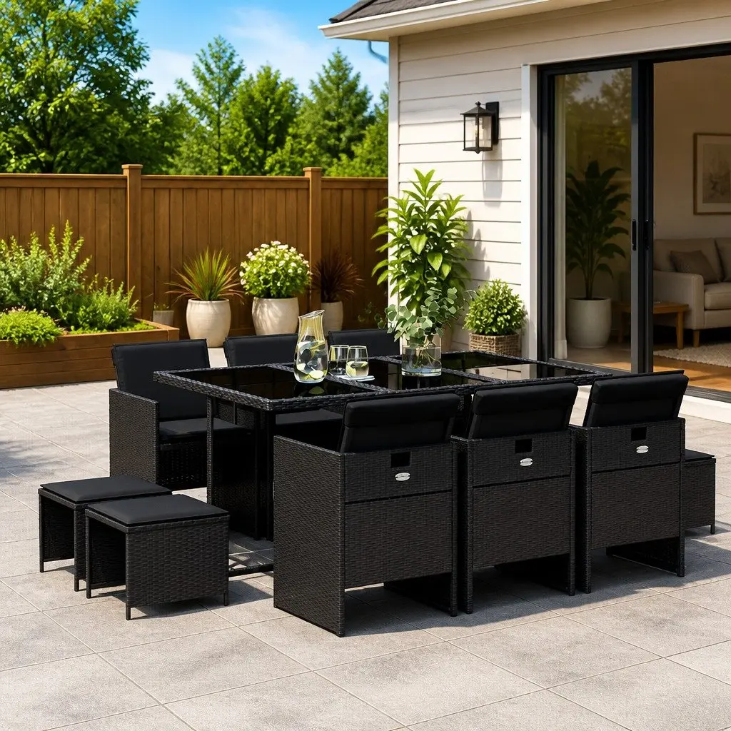 11 Piece Garden Dining Set