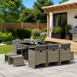 Detailed Specifications of 11-Piece Outdoor Dining Set