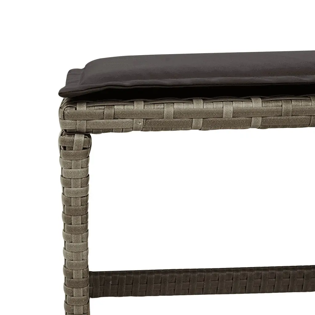 Garden Dining Set Outdoor Furniture 13 Piece Grey Poly Rattan Chairs Table