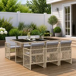 7 Piece Outdoor Dining Set Specifications and Features