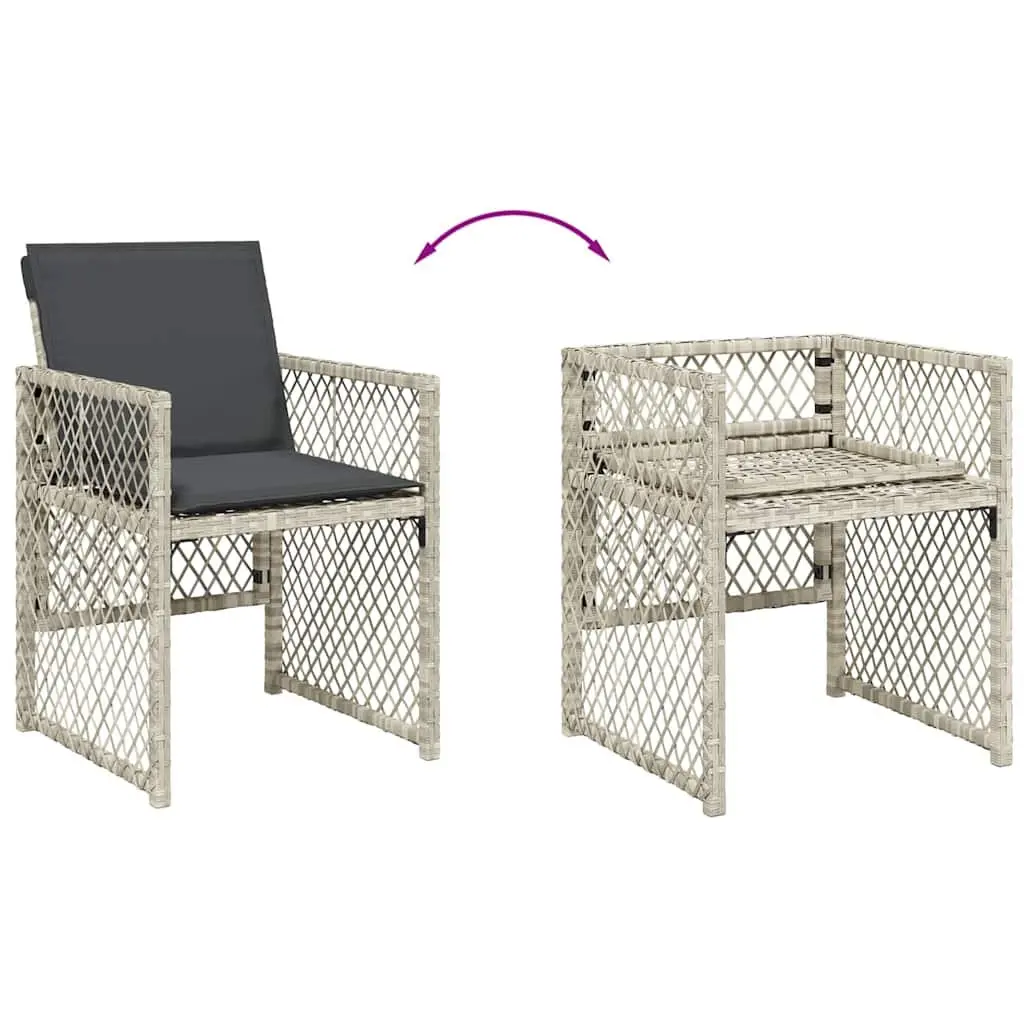 Garden Dining Set 9 Piece Outdoor Furniture Patio Table Chairs with Cushions
