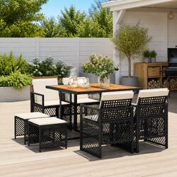 Garden Dining Set Specifications: 9 Pieces of Quality Furniture
