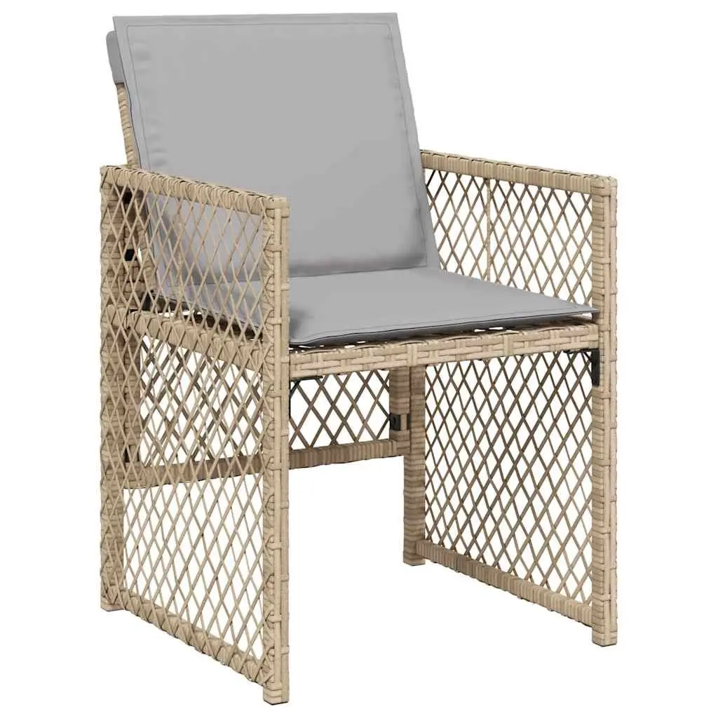 11-Piece Beige Garden Dining Set