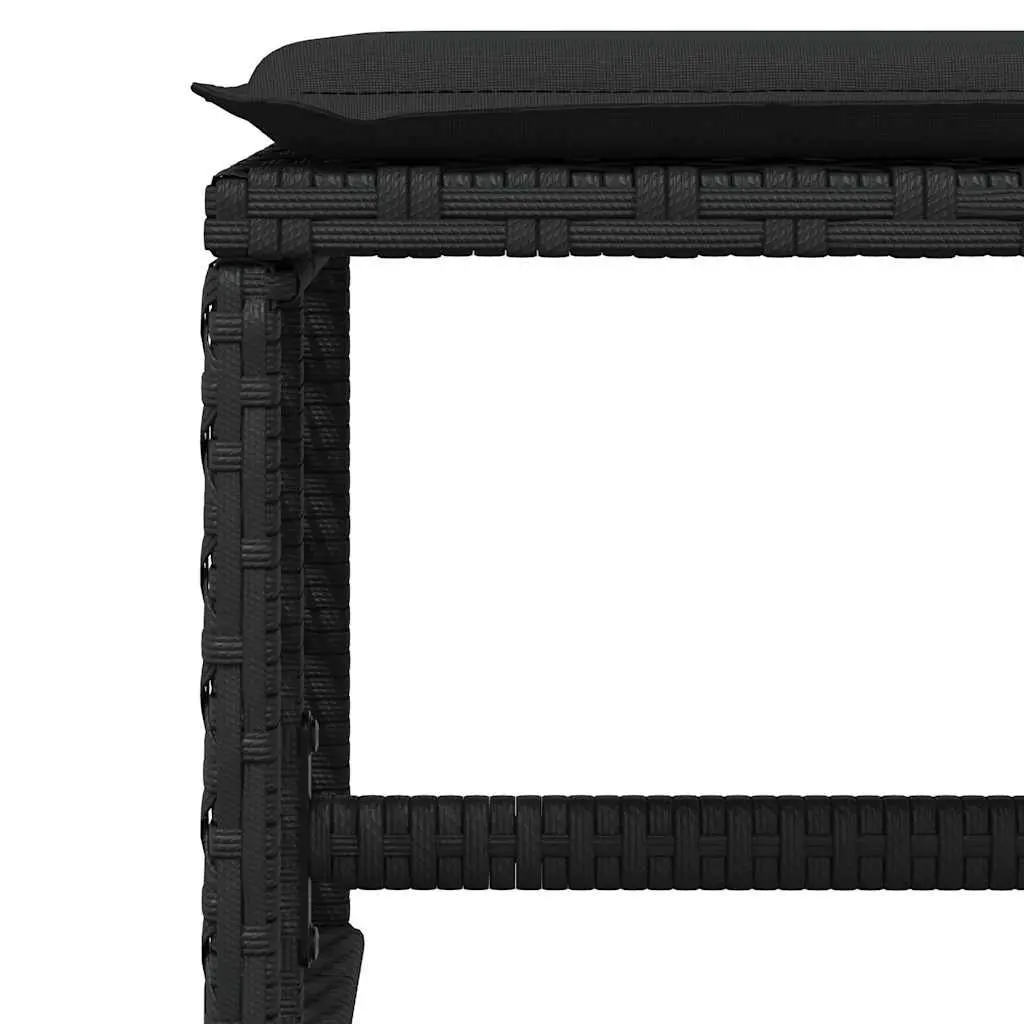 Garden Dining Set 13 Piece Outdoor Furniture Patio Table Chairs Cushions Black