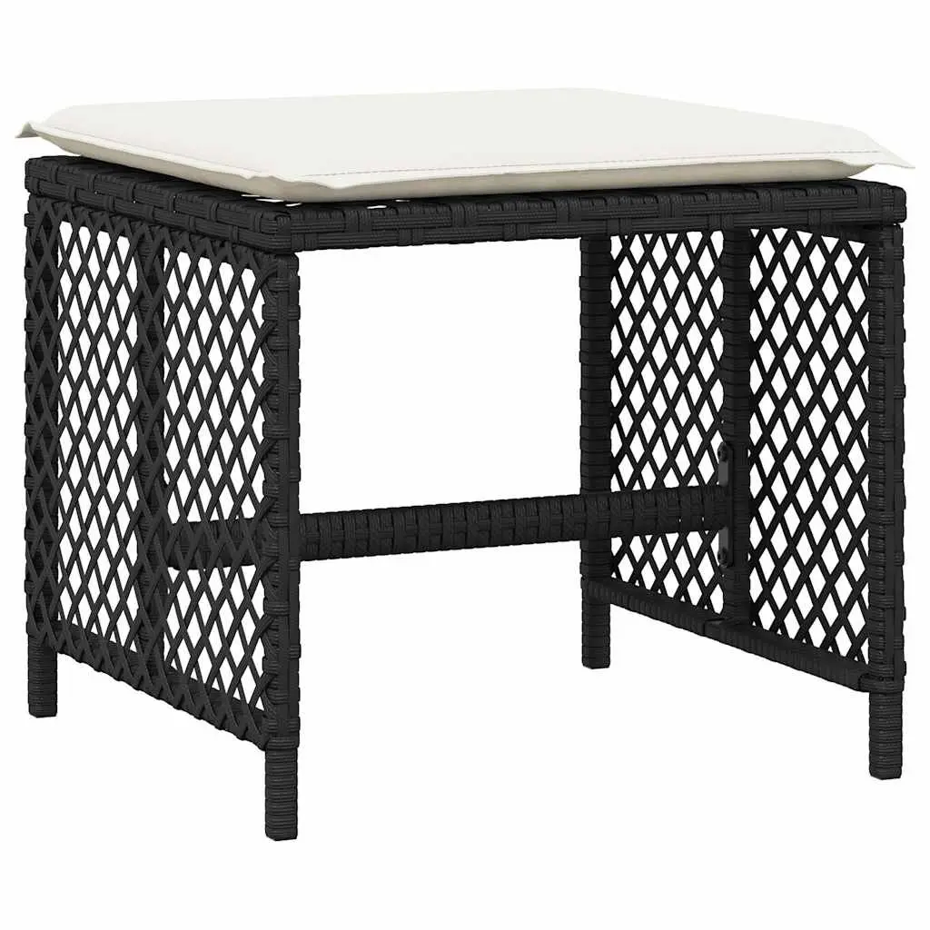 Garden Dining Set Outdoor Patio Furniture 15 Piece Black Rattan