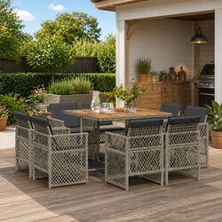 9 Piece Garden Dining Set - Specifications and Features