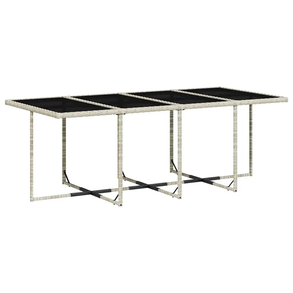 Garden Dining Set 13 Piece Outdoor Furniture Grey Patio Table Chairs Cushions
