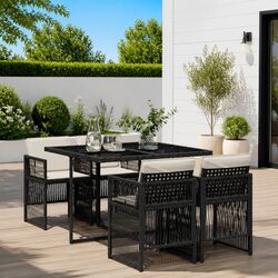 Specifications of 5 Piece Outdoor Dining Set with Cushions