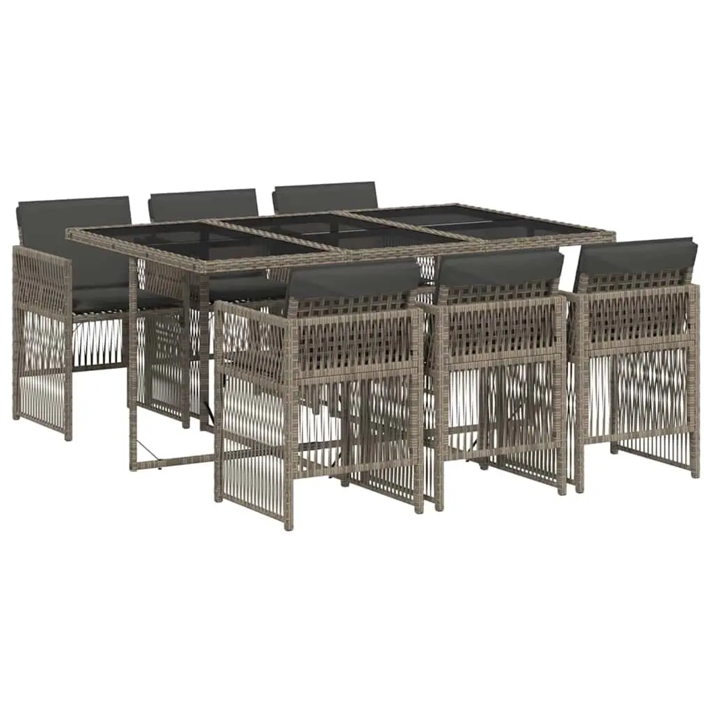 7 Piece Grey Outdoor Dining Set