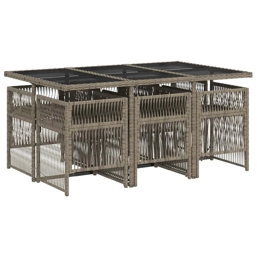 7 Piece Grey Outdoor Dining Set